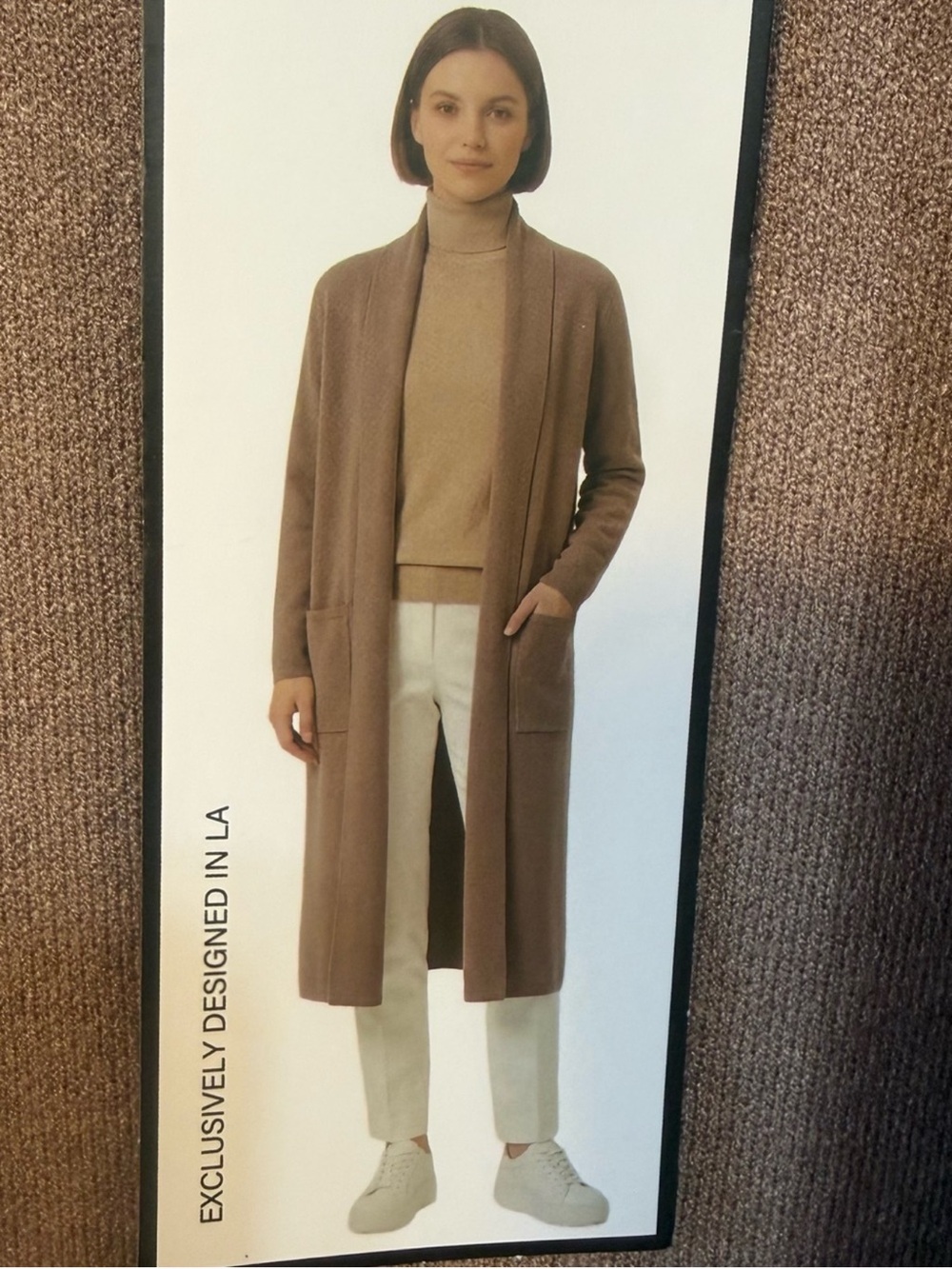 Max Studio- Color: H.DRK Sand
Long Open-Front
Cardigan